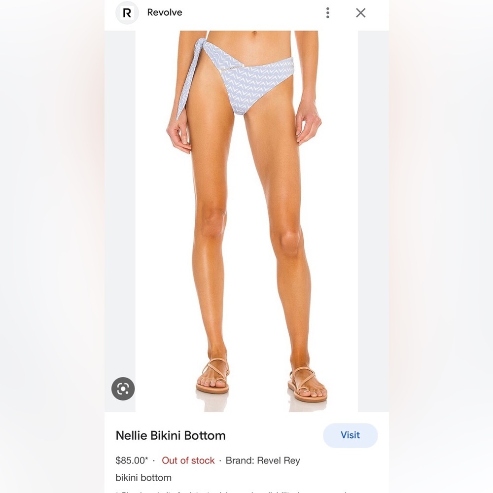 Revel Rey size:M blue azul bathing suit bottoms